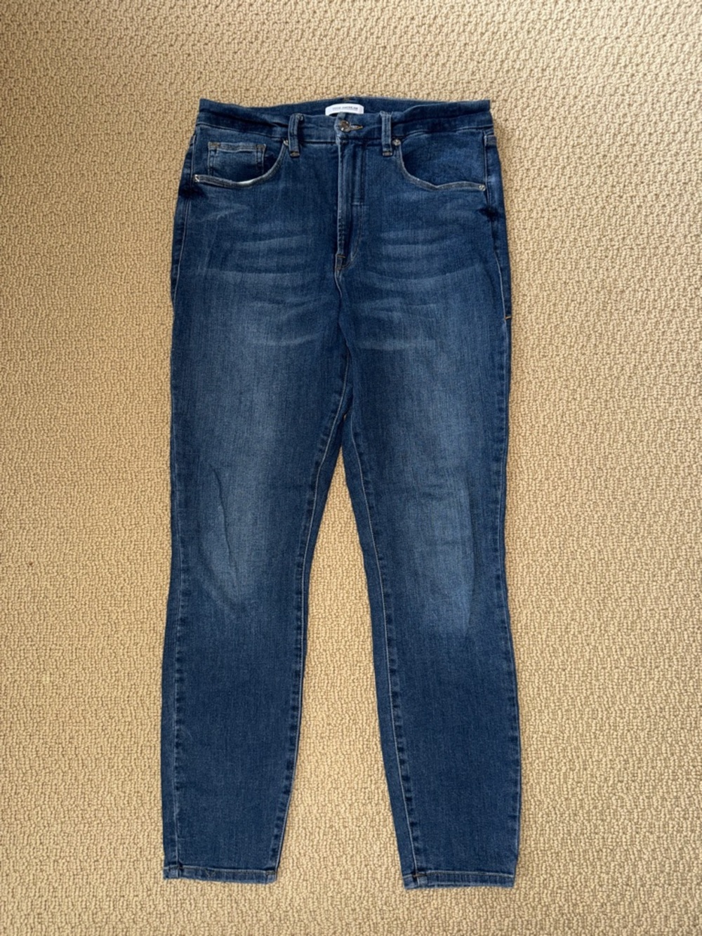 Good American Indigo High-Rise Skinny Jeans